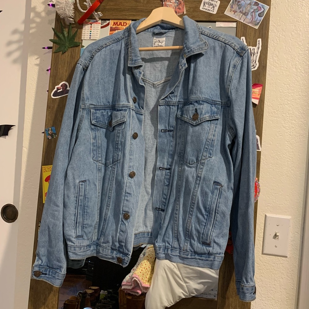 Princess Polly Light Blue Jean Jacket